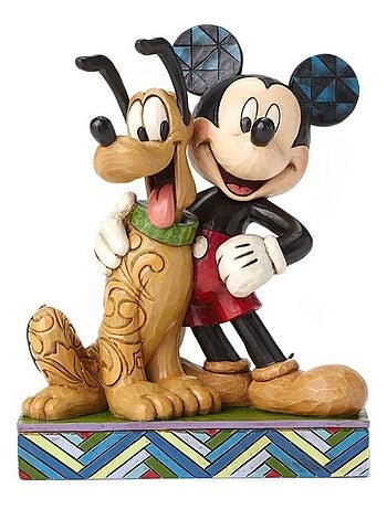 Figurine de Collection Mickey et Pluto