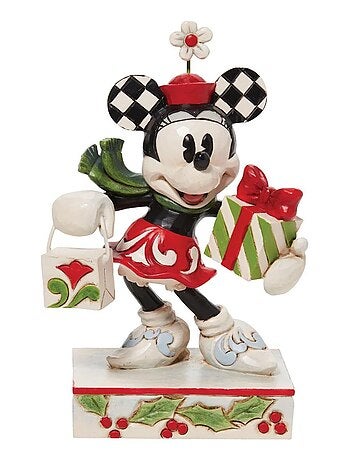 Figurine de collection Minnie avec cadeaux