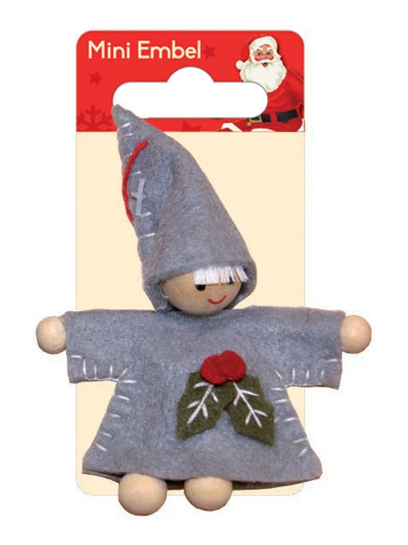 Figurine décoration de Noël - Lutin - Global Gift Gris Argenté - Kiabi