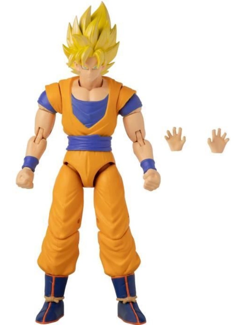 Figurine dragon ball super - super saiyan goku - 17 cm - bandai Orange - Kiabi