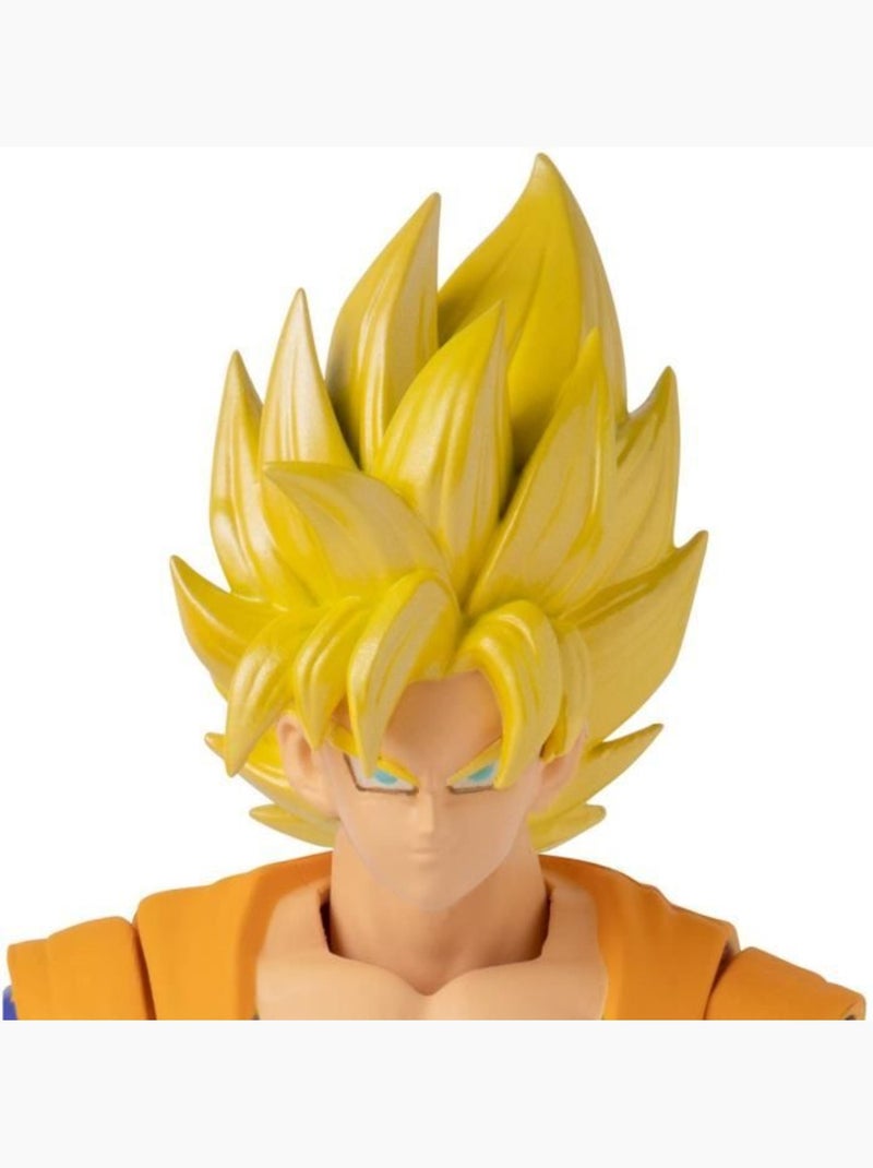 Figurine dragon ball super - super saiyan goku - 17 cm - bandai Orange - Kiabi