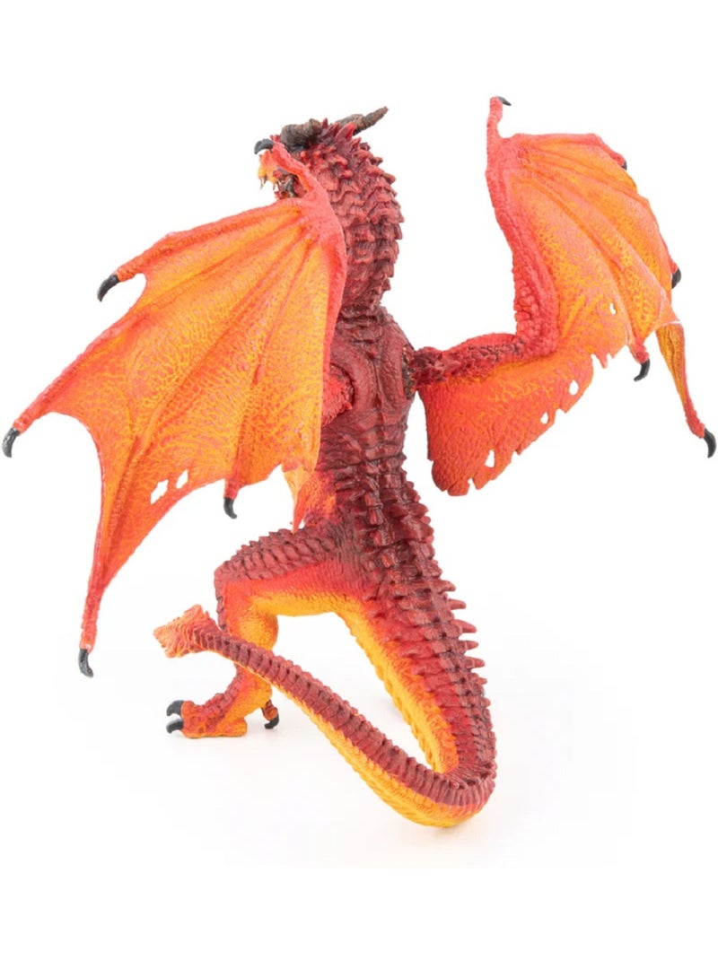 Figurine Dragon roi de feu Orange - Kiabi