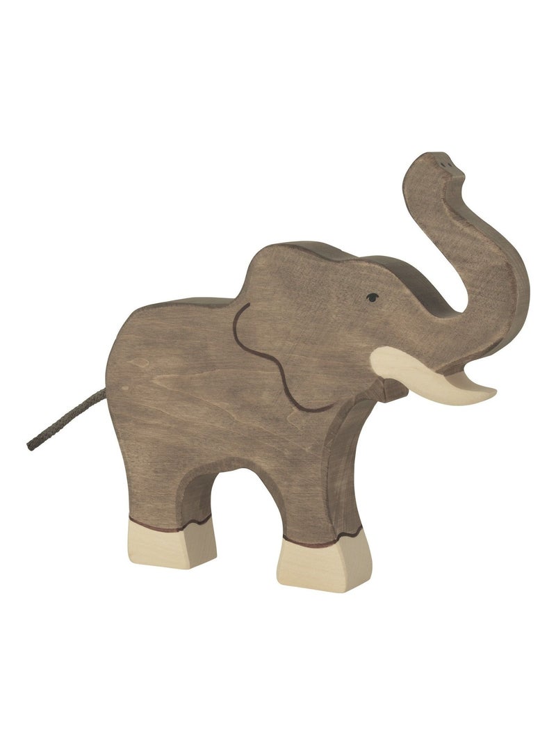 Figurine Eléphant, trompe haute Gris - Kiabi