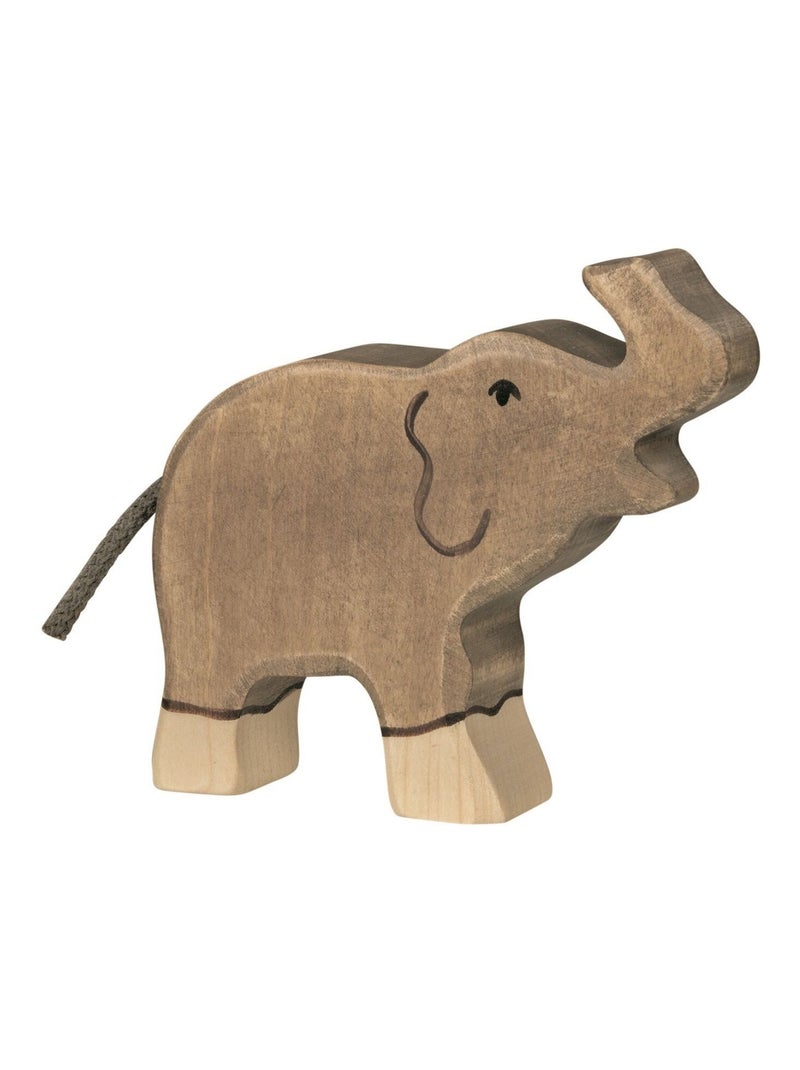 Figurine Eléphanteau, trompe haute Gris - Kiabi