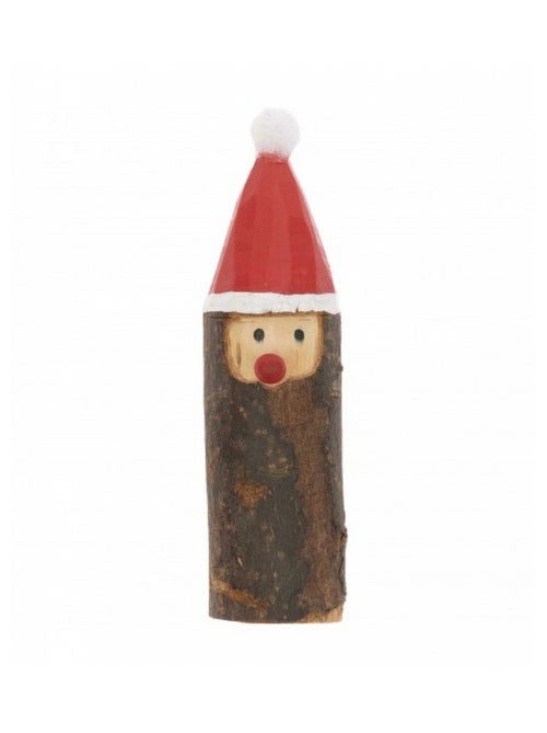 Figurine elfe noel en bois 2.5 x 9.5cm - Kiabi