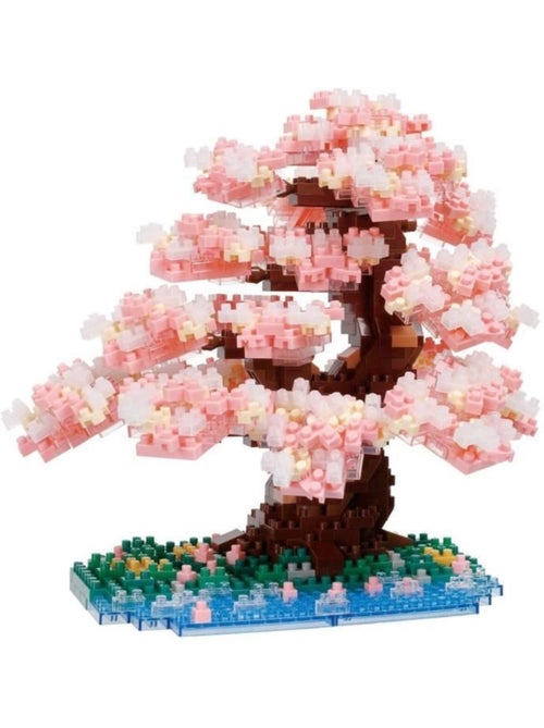 Figurine en briques - bandai - nanoblock - cerisier en fleurs deluxe - 990 pcs - Kiabi