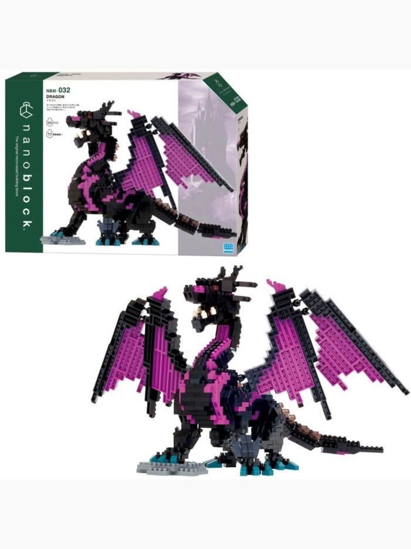 Figurine en briques - bandai - nanoblock - dragon deluxe - 960 pcs Multicolore - Kiabi
