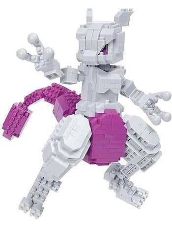 Figurine en briques - bandai - nanoblock - pokémon - mewtwo