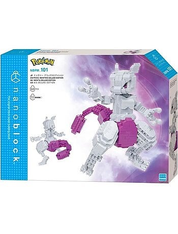 Figurine en briques - bandai - nanoblock - pokémon - mewtwo