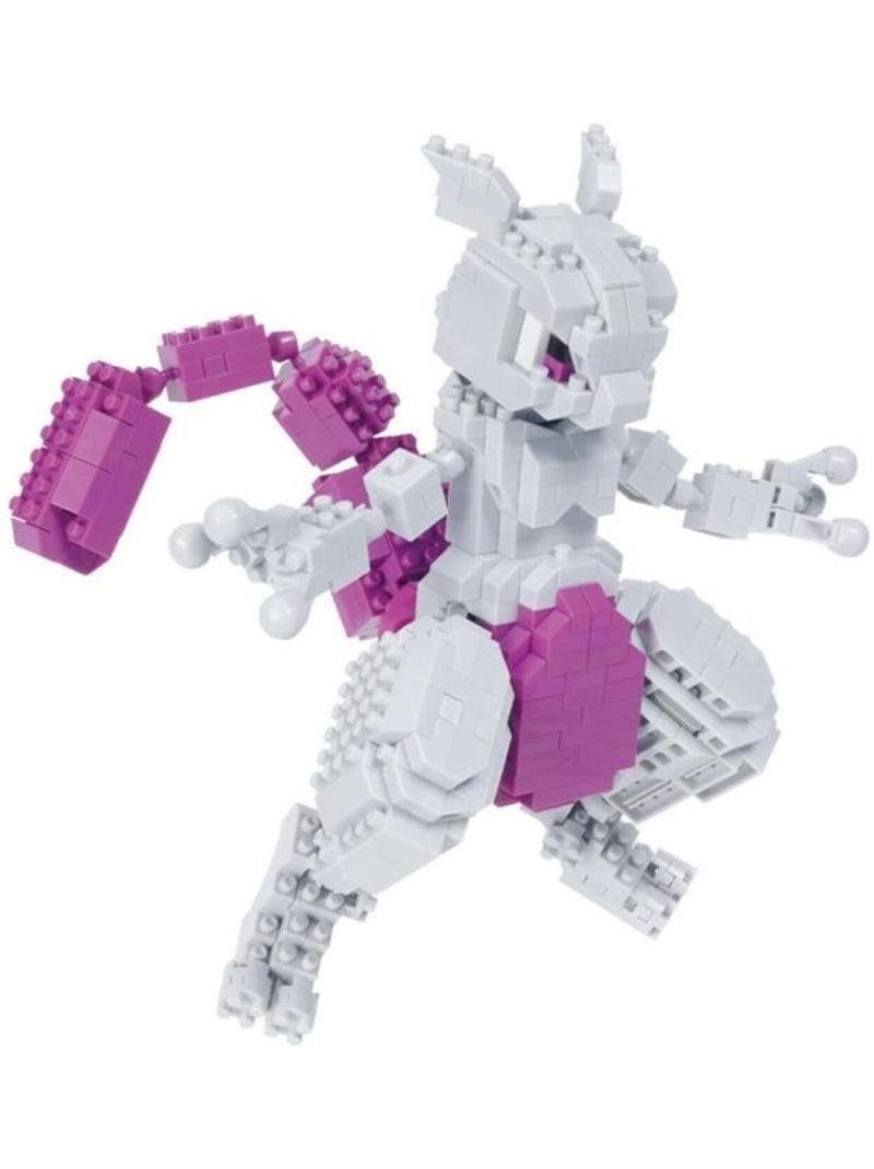 Figurine en briques - bandai - nanoblock - pokémon - mewtwo Multicolore - Kiabi