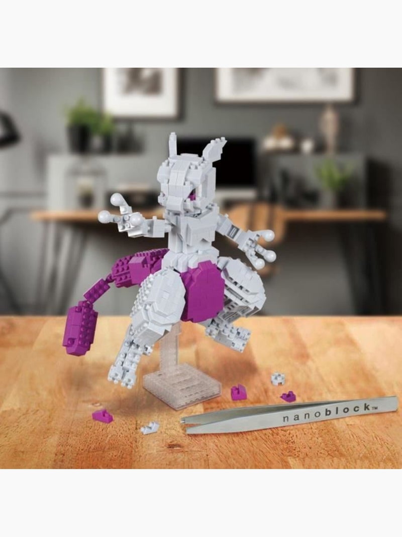Figurine en briques - bandai - nanoblock - pokémon - mewtwo Multicolore - Kiabi