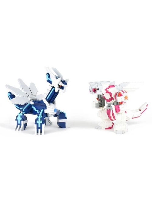 Figurine en briques - bandai - nanoblock - pokémon - palkia - 1050 pcs - Kiabi