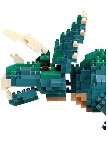 Figurine en briques - bandai - nanoblock - triceratops deluxe - 930 pcs