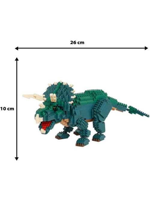 Figurine en briques - bandai - nanoblock - triceratops deluxe - 930 pcs - Kiabi