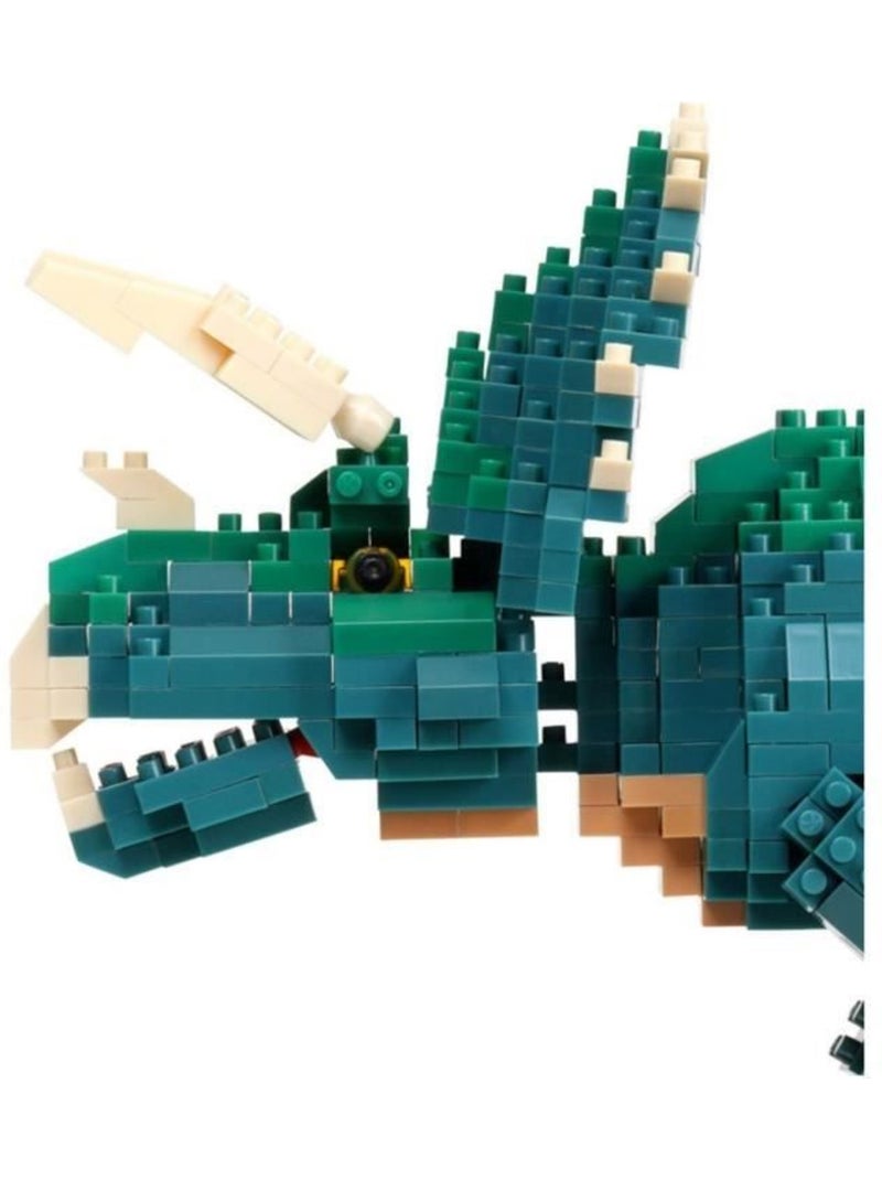 Figurine en briques - bandai - nanoblock - triceratops deluxe - 930 pcs Multicolore - Kiabi
