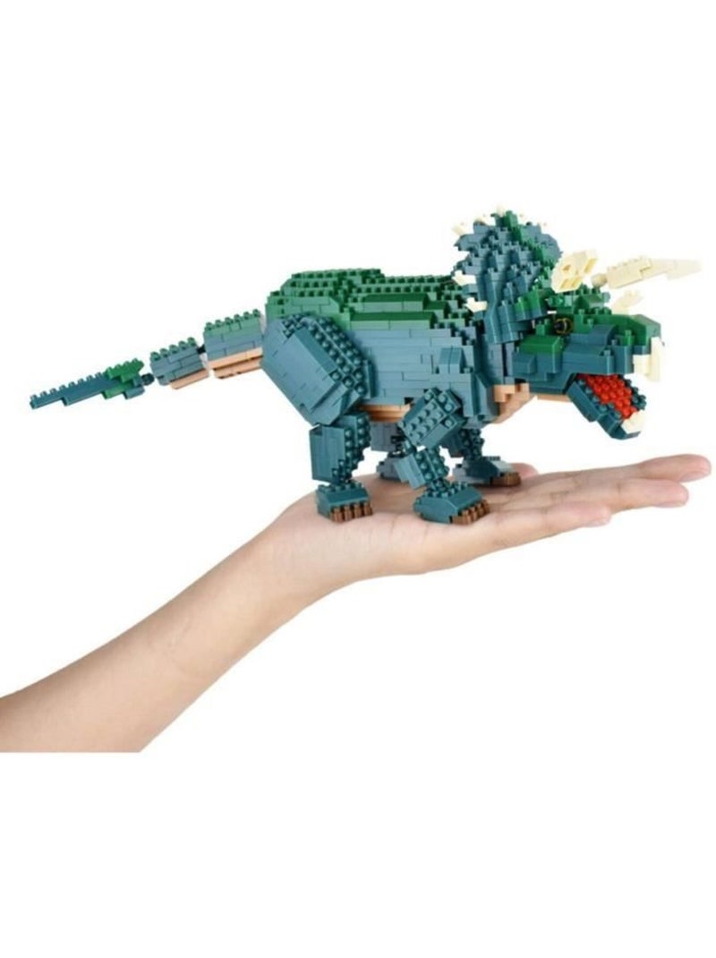 Figurine en briques - bandai - nanoblock - triceratops deluxe - 930 pcs Multicolore - Kiabi