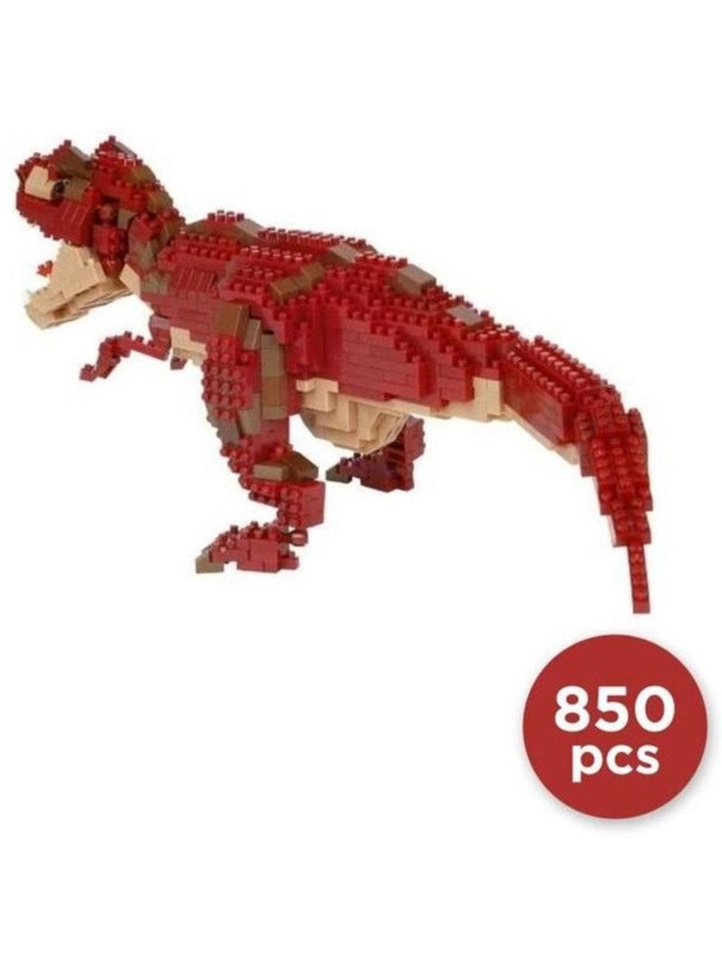 Figurine en briques - bandai - nanoblock - tyrannosaurus rex deluxe - 850 pcs Blanc - Kiabi