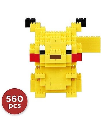Figurine en briques Nanoblock Pikachu Deluxe - BANDAI, Pokémon