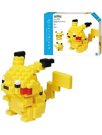 Figurine en briques Nanoblock Pikachu Deluxe - BANDAI, Pokémon