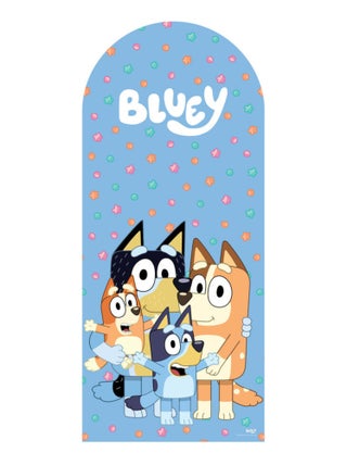 Figurine en carton - Backdrop Bluey - La famille Heeler - Haut 185 cm