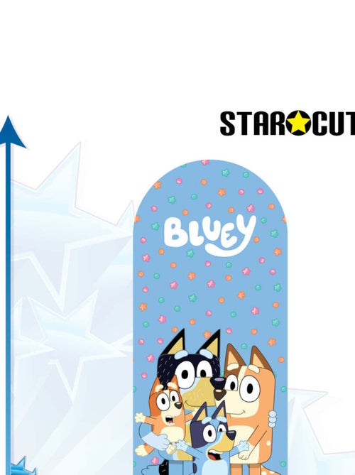 Figurine en carton - Backdrop Bluey - La famille Heeler - Haut 185 cm - Kiabi