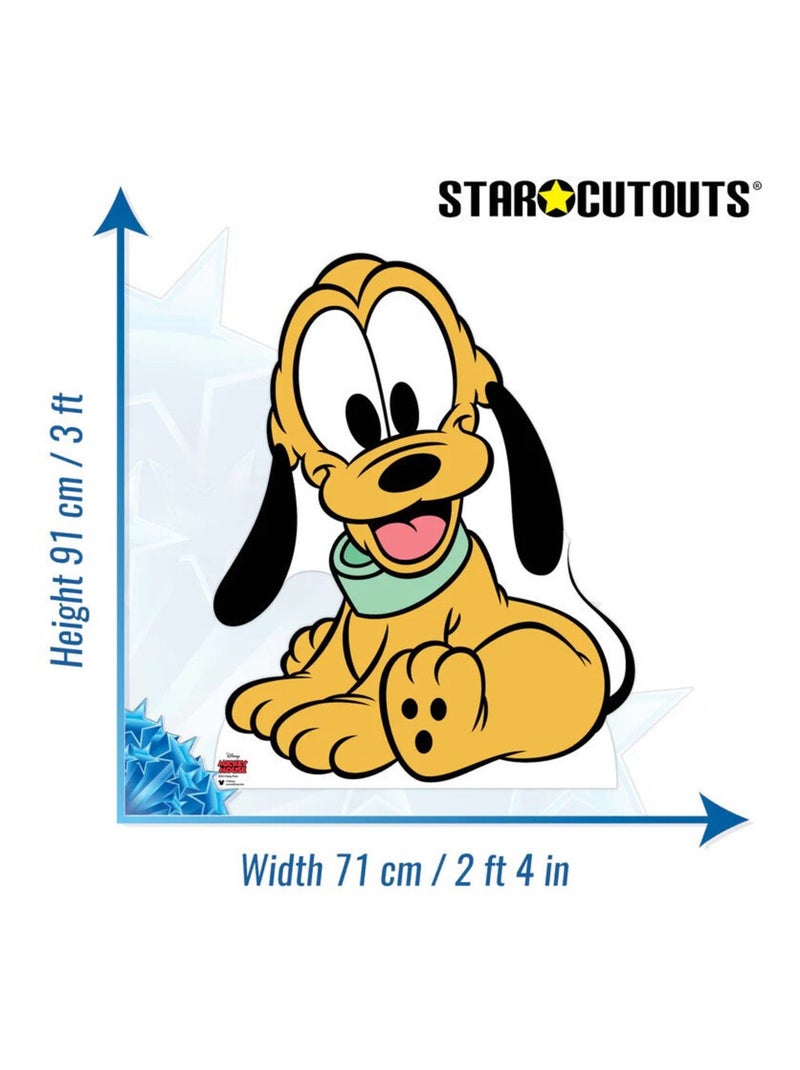 Figurine en carton - Bébé Pluto - Hauteur 91 cm Jaune - Kiabi