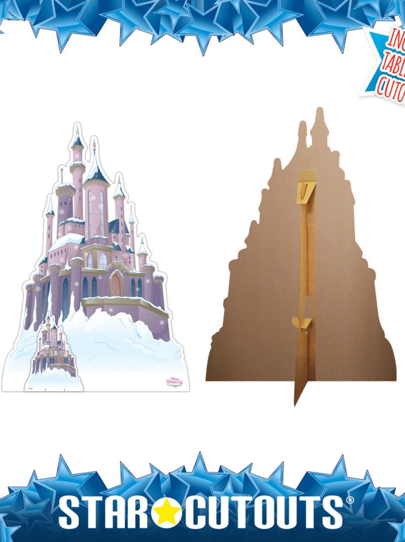Figurine en carton - Disney Château de Princesses de Noël Hiver - Haut 133 cm Multicolore - Kiabi
