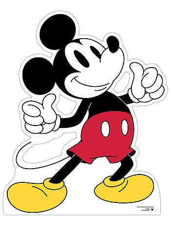 Figurine en carton - Disney Mickey Mouse pouces vers le haut - Haut 94 cm
