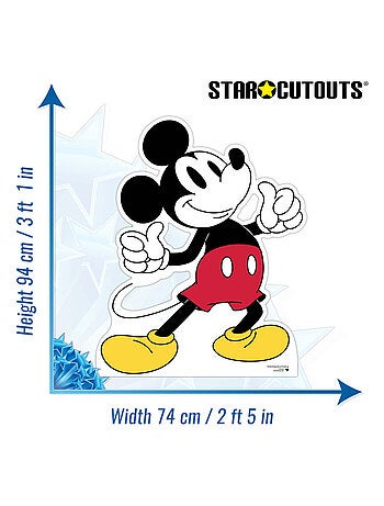 Figurine en carton - Disney Mickey Mouse pouces vers le haut - Haut 94 cm