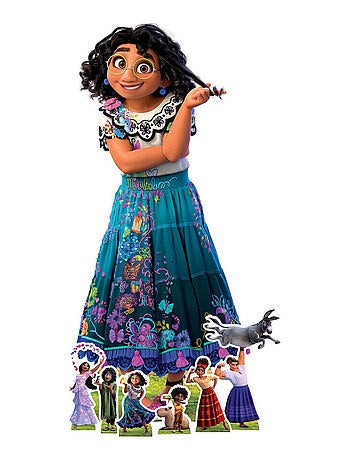 Figurine en carton - Encanto - Mirabel Madrigal avec 6 Mini-Figurines - Haut 134 cm