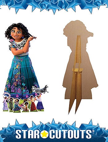 Figurine en carton - Encanto - Mirabel Madrigal avec 6 Mini-Figurines - Haut 134 cm