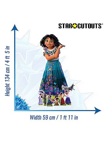 Figurine en carton - Encanto - Mirabel Madrigal avec 6 Mini-Figurines - Haut 134 cm