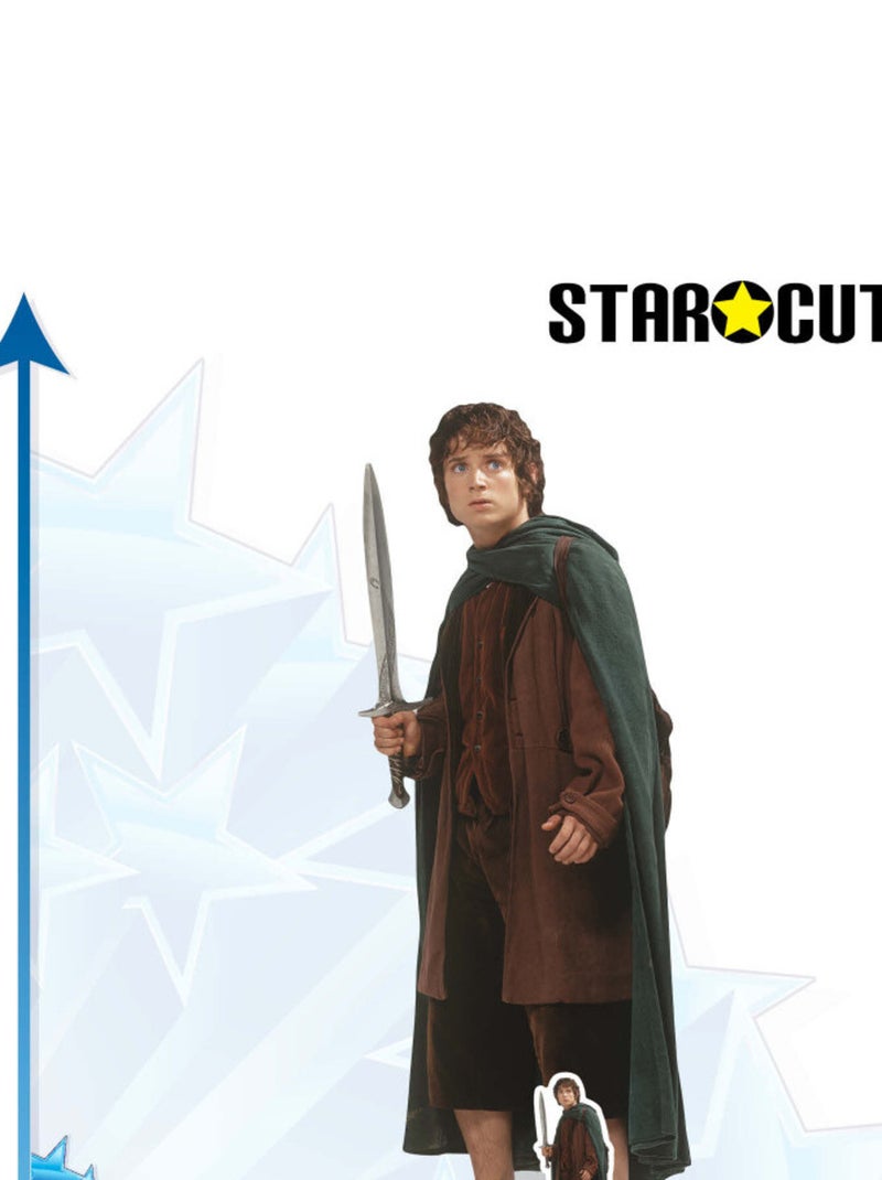 Figurine en carton - Frodon vêtu de marron et d'une cape verte - Le Seigneur des Anneaux - Haut 134 Marron - Kiabi