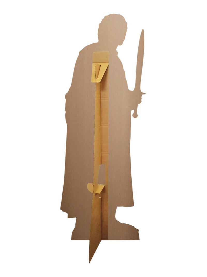 Figurine en carton - Frodon vêtu de marron et d'une cape verte - Le Seigneur des Anneaux - Haut 134 Marron - Kiabi