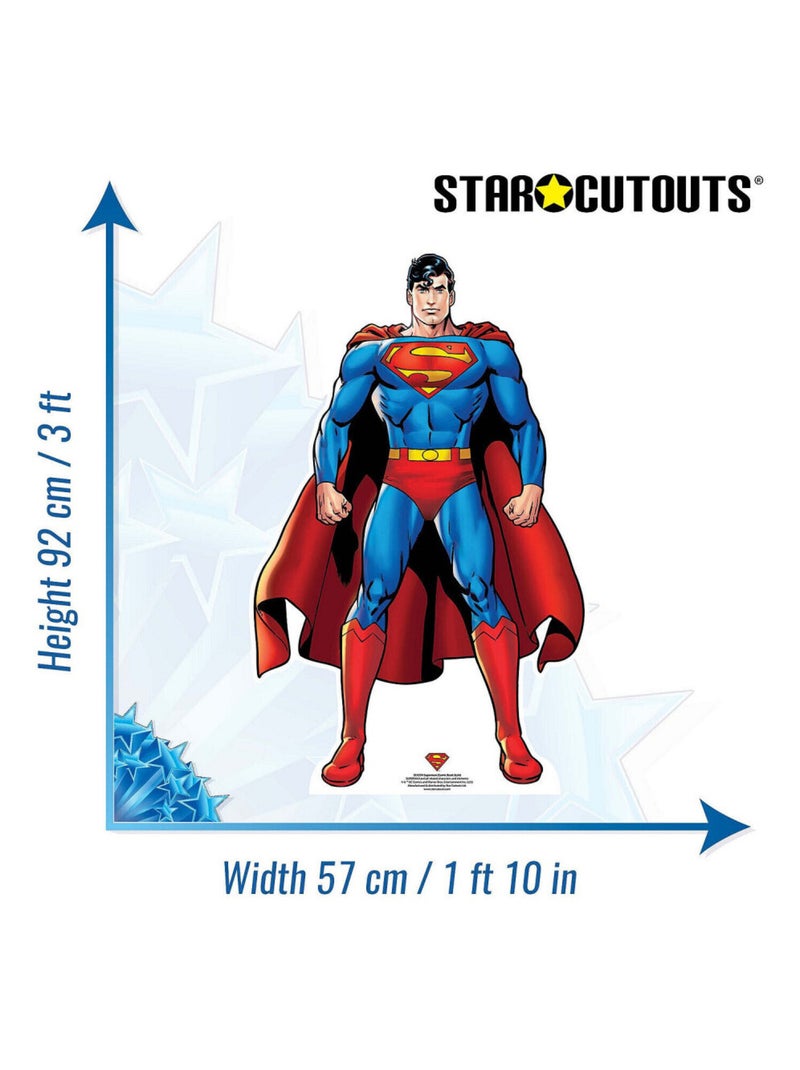 Figurine en carton - Superman - DC Comics - Haut 92 cm Rouge - Kiabi