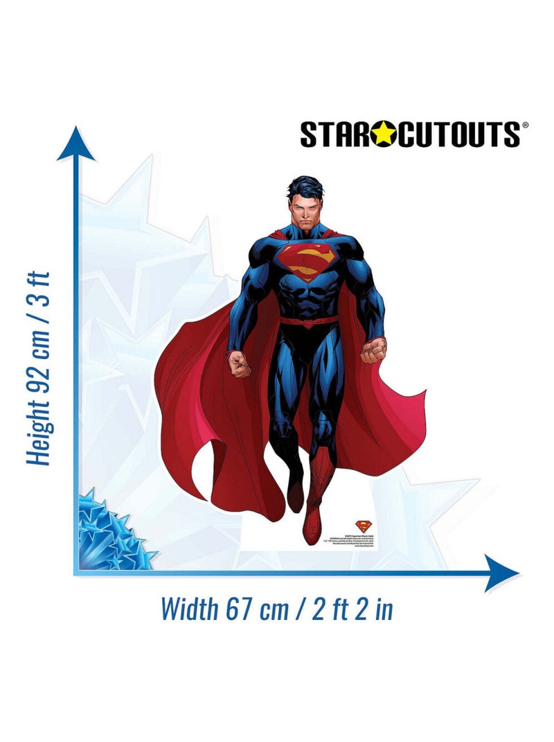 Figurine en carton - Superman - Haut 92 cm Rouge - Kiabi