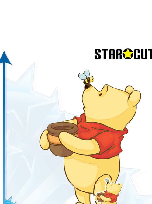 Figurine en carton -  Winnie l'Ourson Avec Son Miel - Hauteur 91 cm - Kiabi