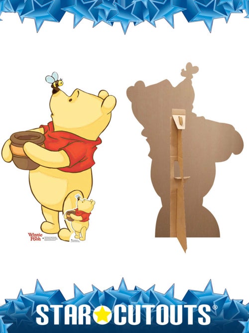 Figurine en carton -  Winnie l'Ourson Avec Son Miel - Hauteur 91 cm - Kiabi