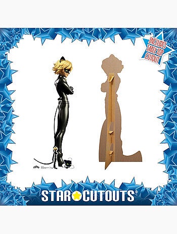 Figurine en carton Adrien Agreste - Miraculous Ladybug et Chat et une mini-figurine - H 151 cm