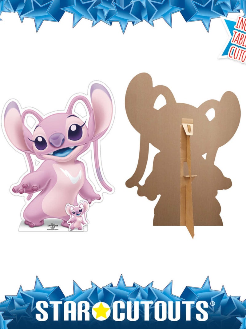 Figurine en carton – Angel - Lilo et Stitch - Haut 95 cm Rose - Kiabi