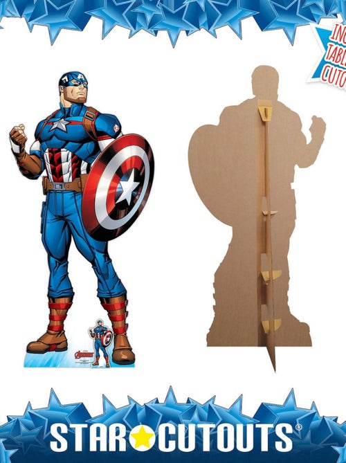 Figurine en carton Avengers Captain America Comics H 191 CM - Kiabi