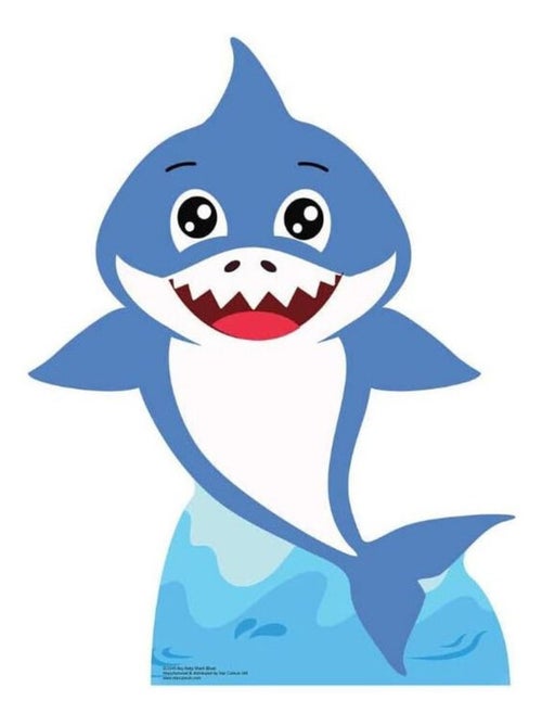 Figurine en carton Baby Boy Shark Bleu - Haut 93 cm - Kiabi