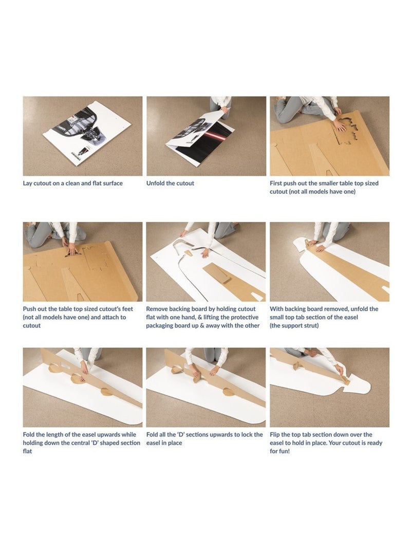 Figurine en carton Baby Boy Shark Bleu - Haut 93 cm Bleu - Kiabi