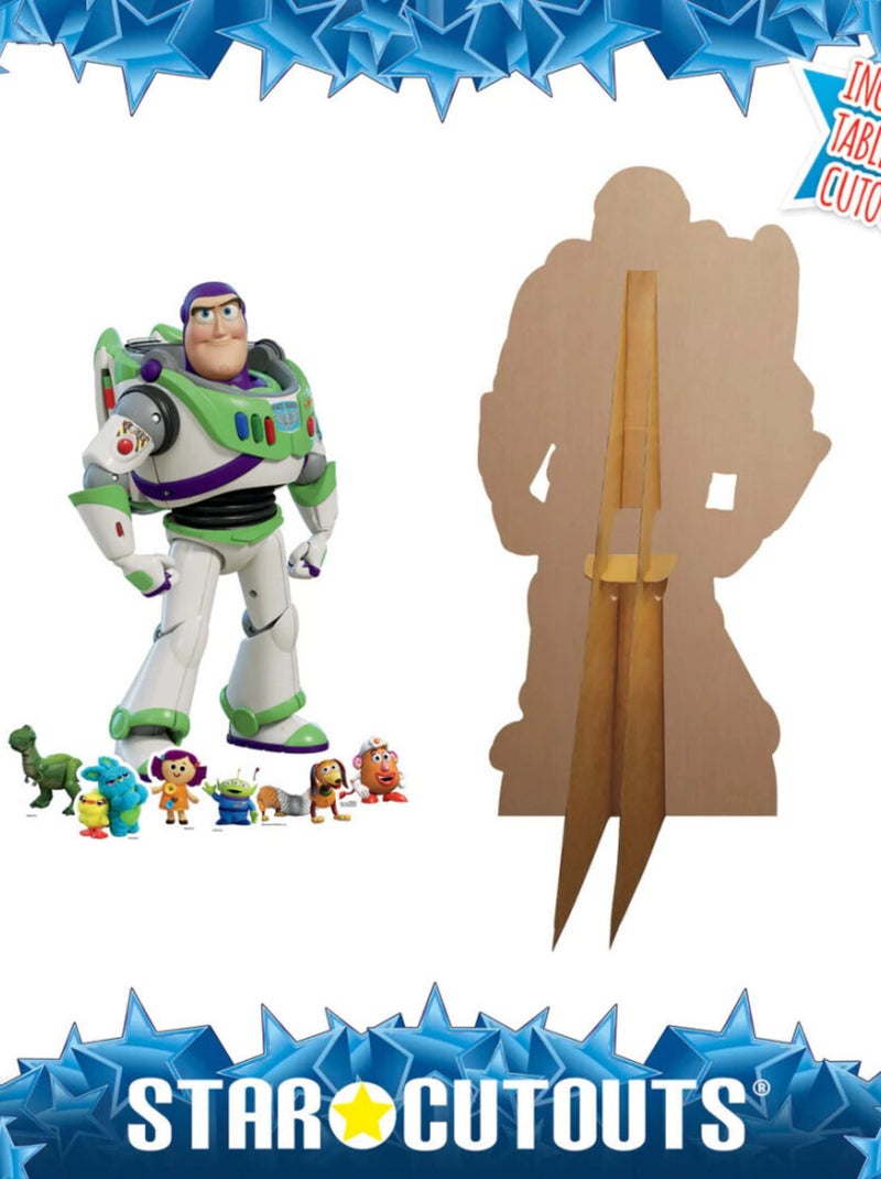 Figurine en carton Buzz l'éclair Toy Story et Six Mini Figurines - 134 cm Multicolore - Kiabi