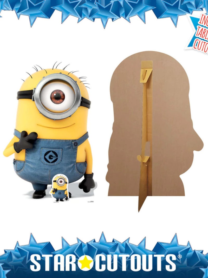 Figurine en carton Carl Les Minions Hauteur 139 cm Jaune - Kiabi