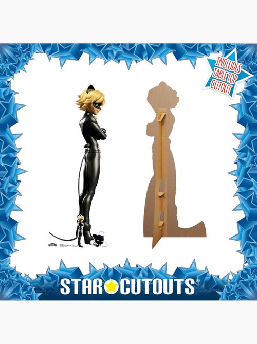 Figurine en carton chat noir - miraculous ladybug et chat et une mini-figurine- h 152 cm - Kiabi Figurine en carton chat noir - miraculous ladybug et chat et une mini-figurine- h 152 cm - Kiabi