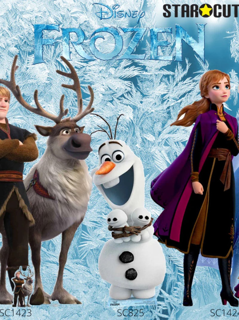 Figurine en carton Disney La Reine des Neiges 2 Anna manteau pourpre -Haut 169 cm Blanc Violet Gris - Kiabi