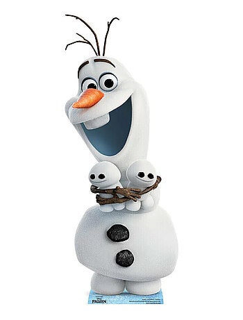 Figurine en carton Disney La Reine des Neiges 2 Olaf et petits bonhommes de neige Hauteur 94 cm