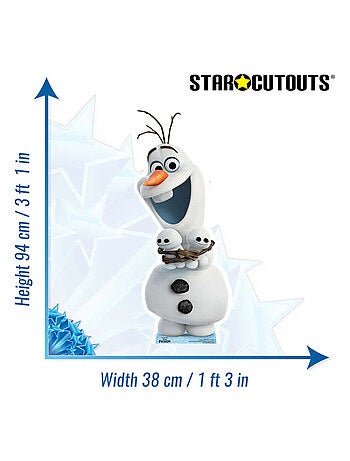 Figurine en carton Disney La Reine des Neiges 2 Olaf et petits bonhommes de neige Hauteur 94 cm