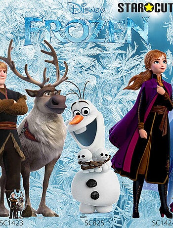 Figurine en carton Disney La Reine des Neiges 2 Olaf et petits bonhommes de neige Hauteur 94 cm